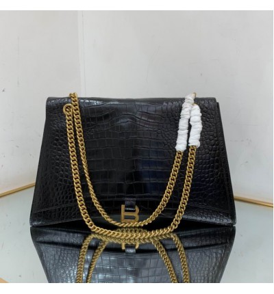 Balenciaga crush large size 39,5x25cm croc effect