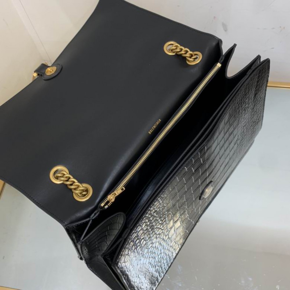 Balenciaga crush large size 39,5x25cm croc effect Bags