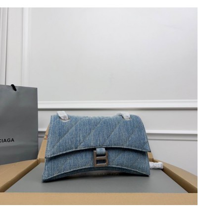 Balenciaga crush 24.9x15cm denim