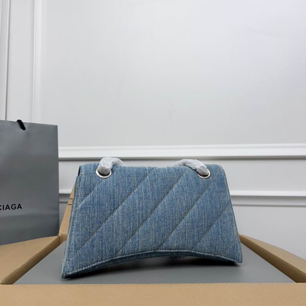 Balenciaga crush 24.9x15cm denim Bags