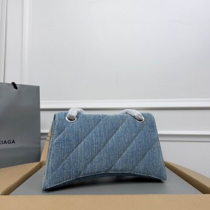 Balenciaga crush 24.9x15cm denim Bags