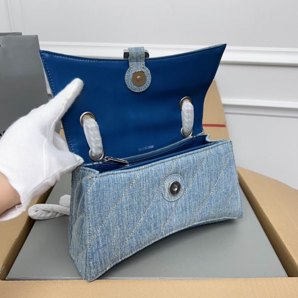 Balenciaga crush 24.9x15cm denim Bags