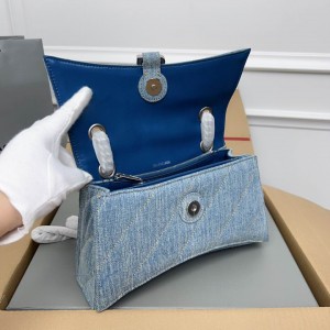 Balenciaga crush 24.9x15cm denim Bags