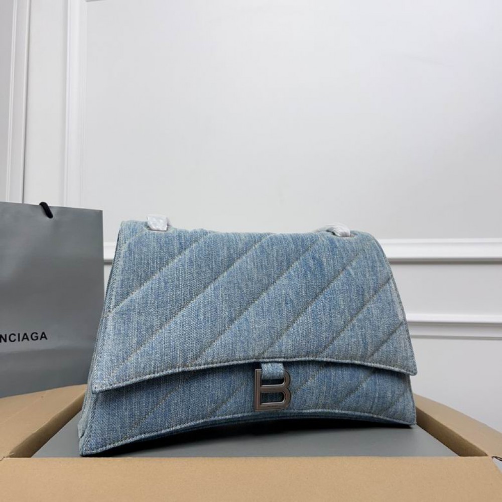 Balenciaga crush 31x20cm denim Bags