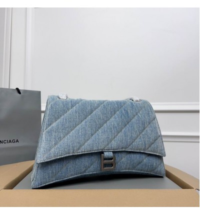 Balenciaga crush 31x20cm denim
