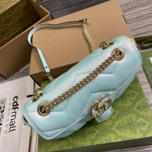 Gucci marmont 26cm iridescent blue Bags