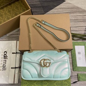 Gucci marmont 26cm iridescent blue Bags