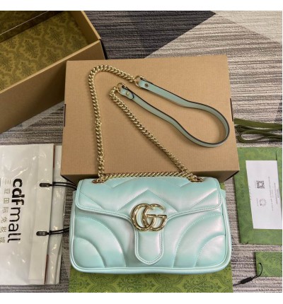 Gucci marmont 26cm iridescent blue
