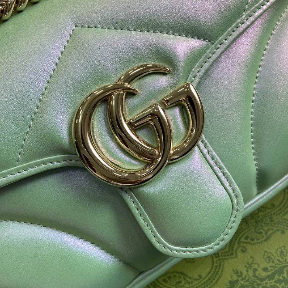 Gucci marmont 26cm iridescent green Bags