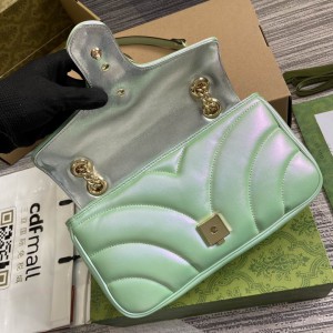 Gucci marmont 26cm iridescent green Bags