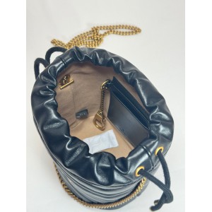 Gucci marmont mini bucket bag 19x17cm black Bags
