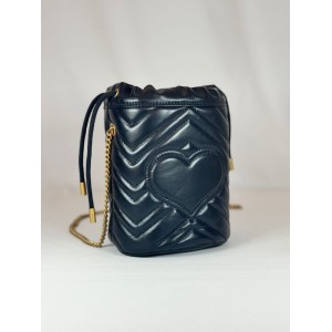 Gucci marmont mini bucket bag 19x17cm black Bags