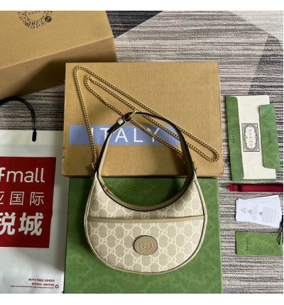 Gucci Half-moon-shaped mini bag with Interlocking G 726843