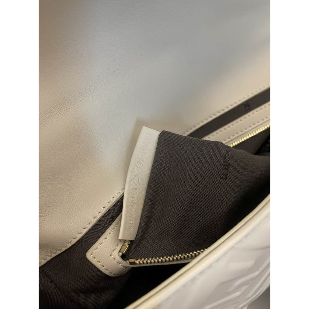 Fendi baguette 26x15x6cm white leather 100% Bags