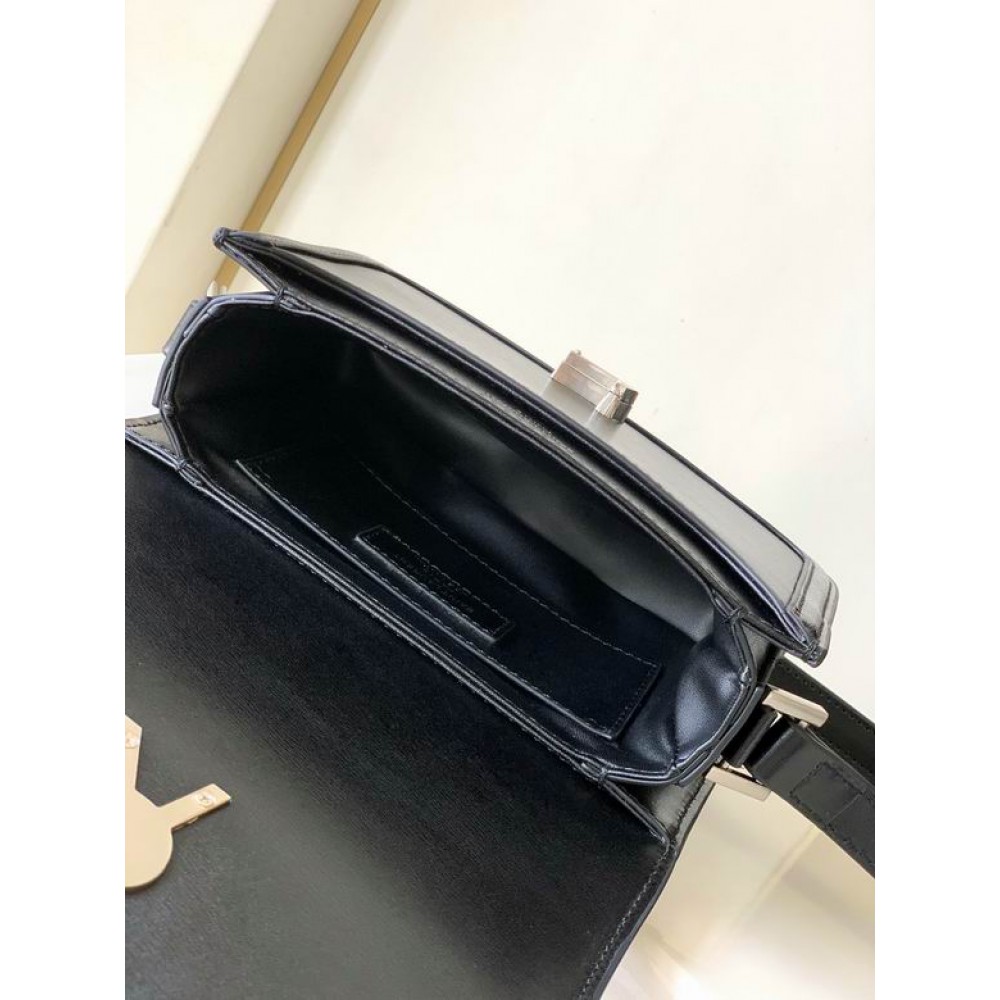 Ysl solferino bag leather black silver 19x13x5cm Bags