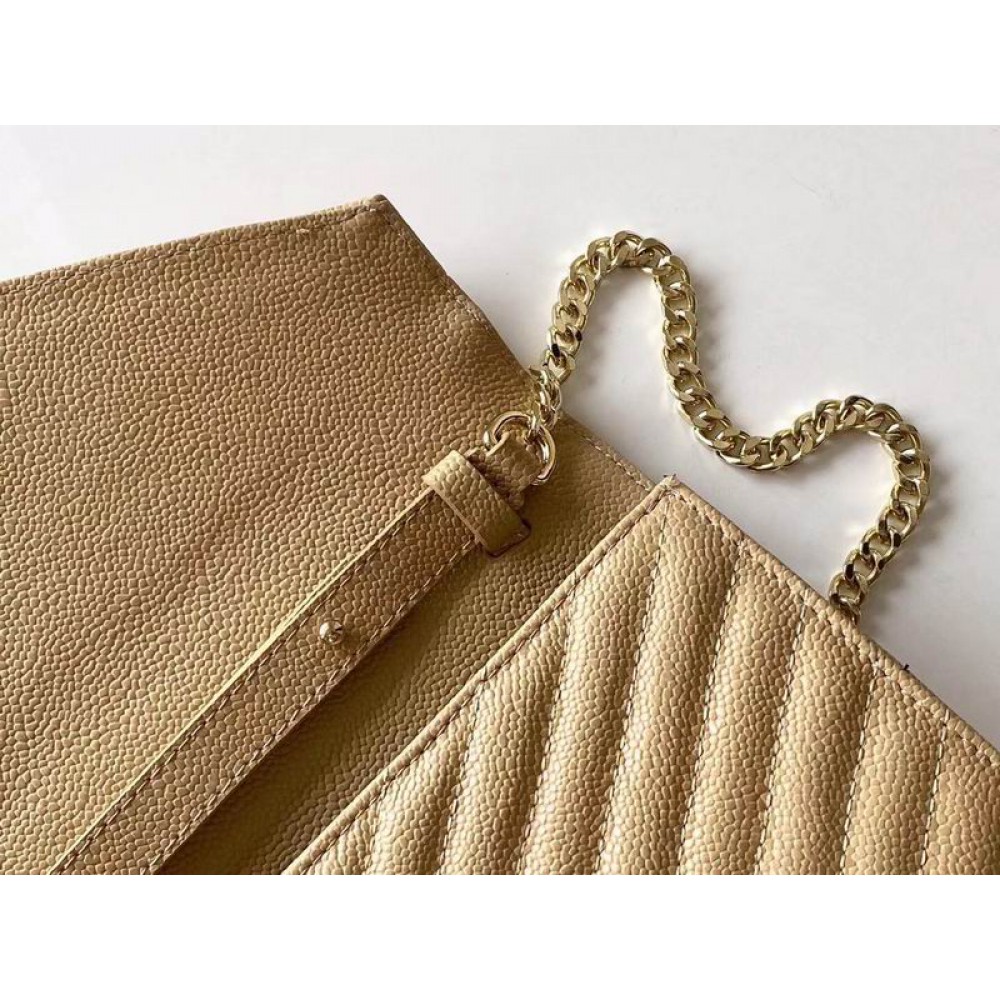 Ysl monogram 22.5x14x4cm beige Bags