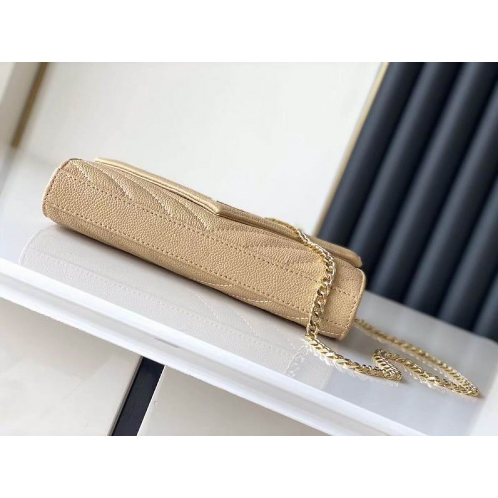 Ysl monogram 22.5x14x4cm beige Bags