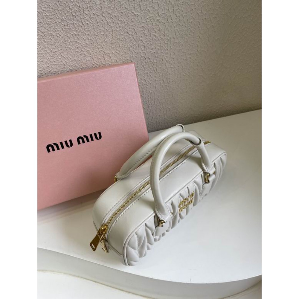 Miu Miu bowling bag 23x105x7cm nude Bags