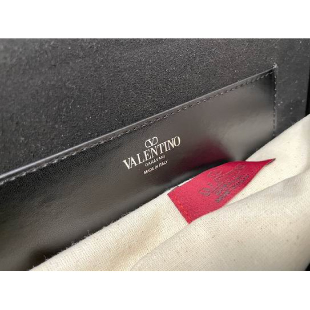 Valentino loco shoulder bag black crystals 27x13x6cm Bags