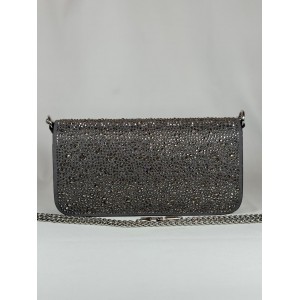 Valentino loco shoulder bag grey crystals 27x13x6cm Bags