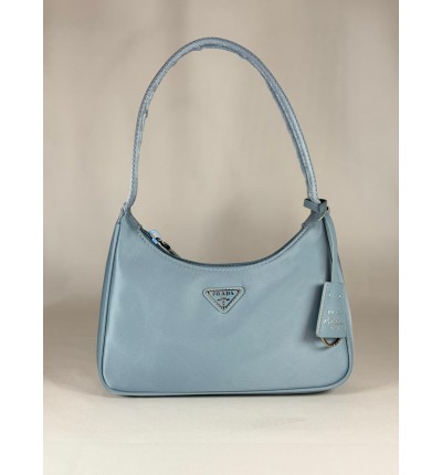 Re-Nylon Prada Re-Edition 2000 mini-bag 22x17x6cm light blue