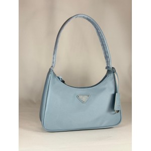 Re-Nylon Prada Re-Edition 2000 mini-bag 22x17x6cm light blue Bags