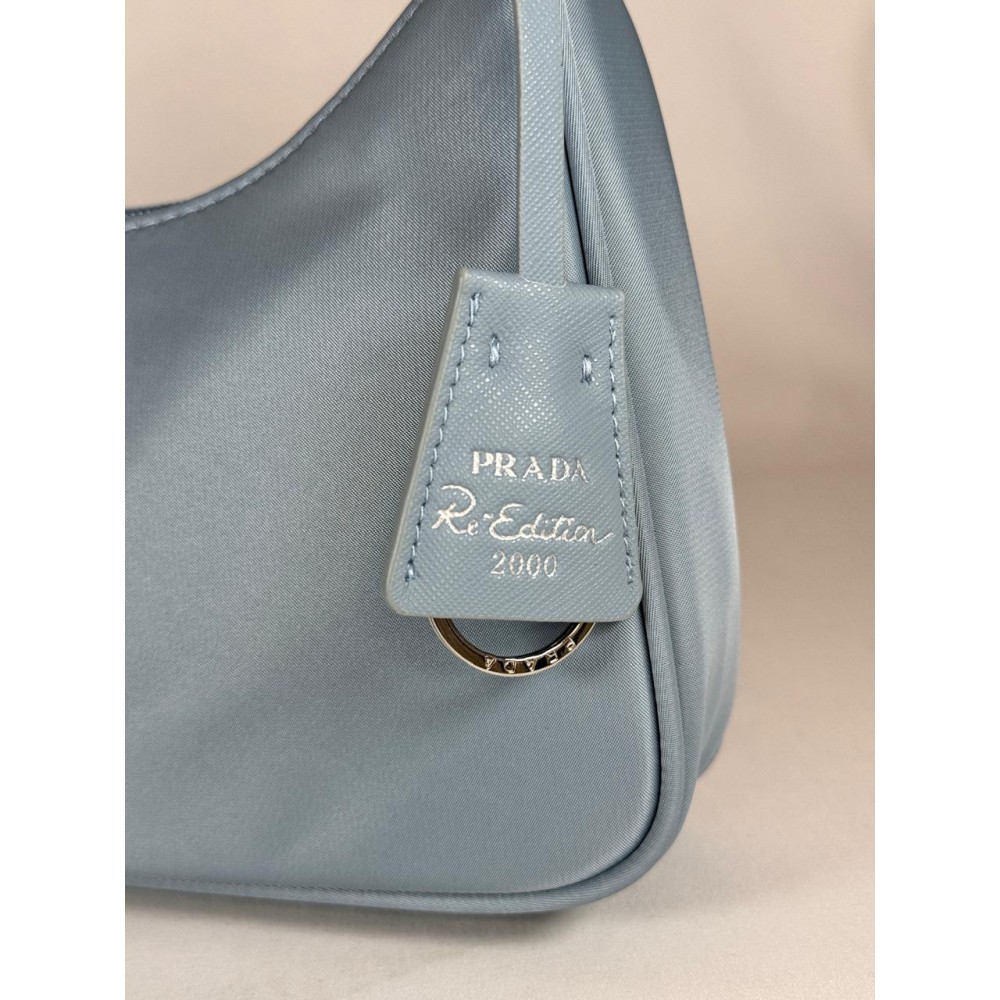 Re-Nylon Prada Re-Edition 2000 mini-bag 22x17x6cm light blue Bags
