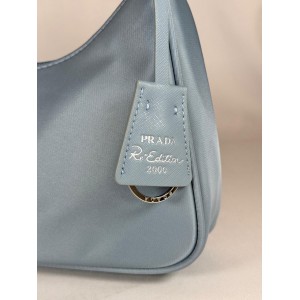 Re-Nylon Prada Re-Edition 2000 mini-bag 22x17x6cm light blue Bags
