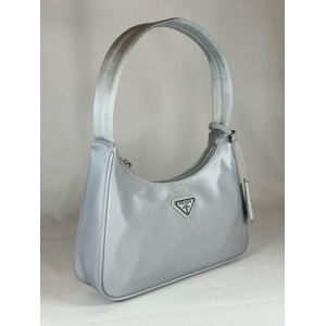 Re-Nylon Prada Re-Edition 2000 mini-bag 22x17x6cm silver grey Bags