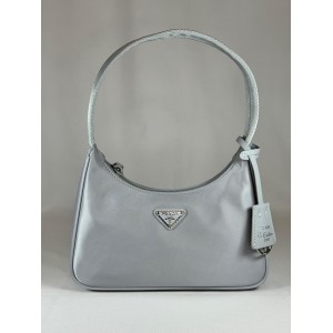 Re-Nylon Prada Re-Edition 2000 mini-bag 22x17x6cm silver grey Bags