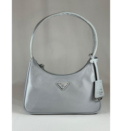 Re-Nylon Prada Re-Edition 2000 mini-bag 22x17x6cm silver grey