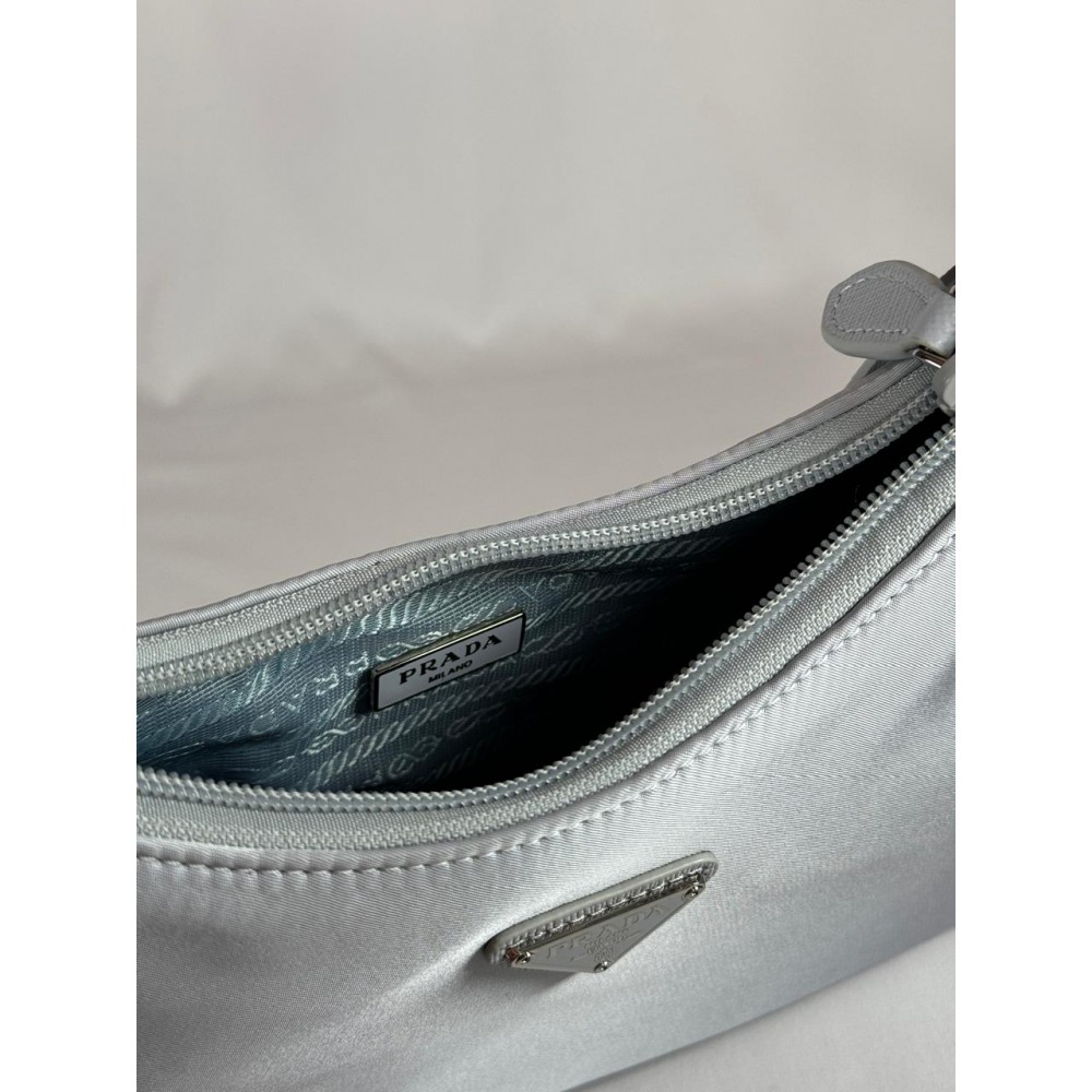 Re-Nylon Prada Re-Edition 2000 mini-bag 22x17x6cm silver grey Bags