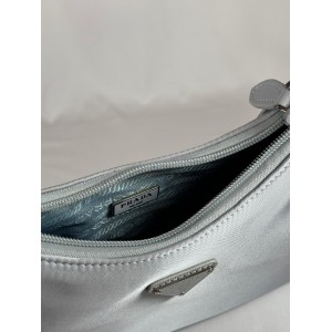 Re-Nylon Prada Re-Edition 2000 mini-bag 22x17x6cm silver grey Bags