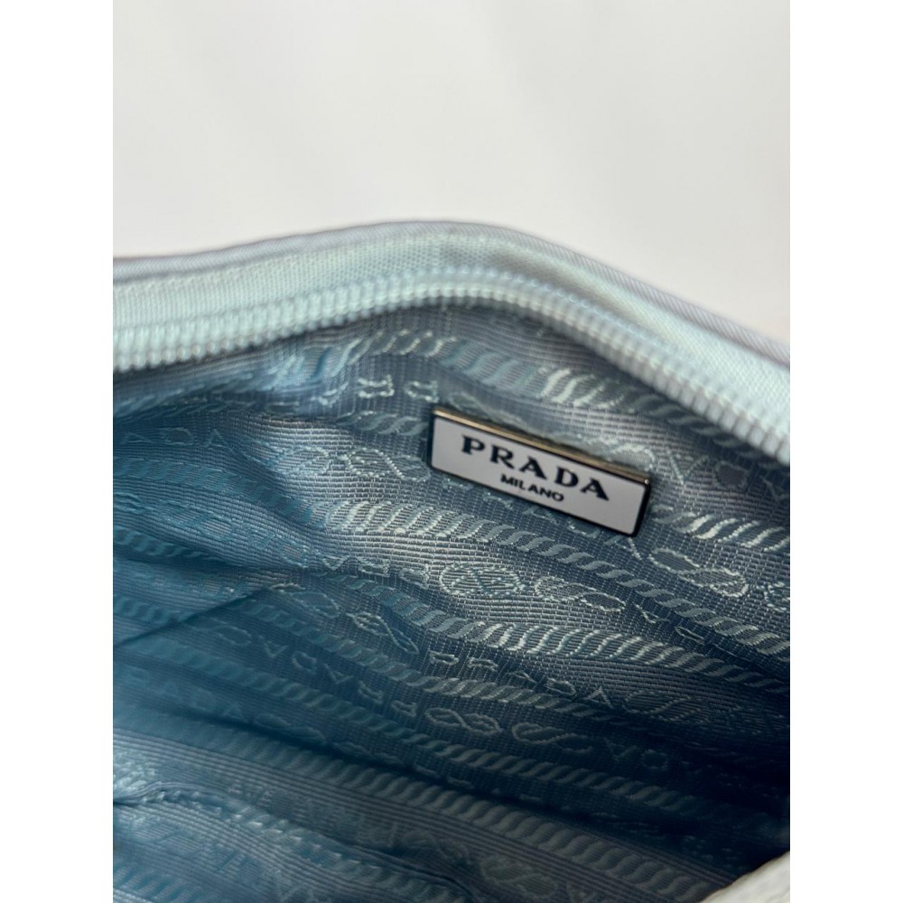 Re-Nylon Prada Re-Edition 2000 mini-bag 22x17x6cm silver grey Bags