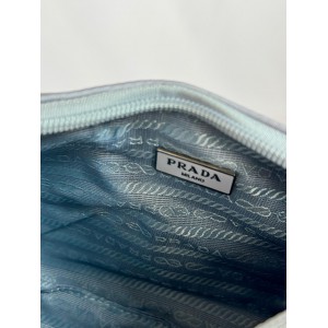 Re-Nylon Prada Re-Edition 2000 mini-bag 22x17x6cm silver grey Bags