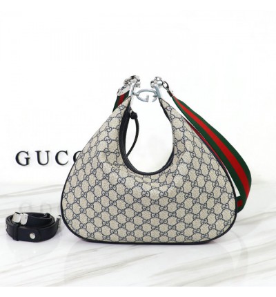 Gucci attache large shoulder bag 35x32x6cm