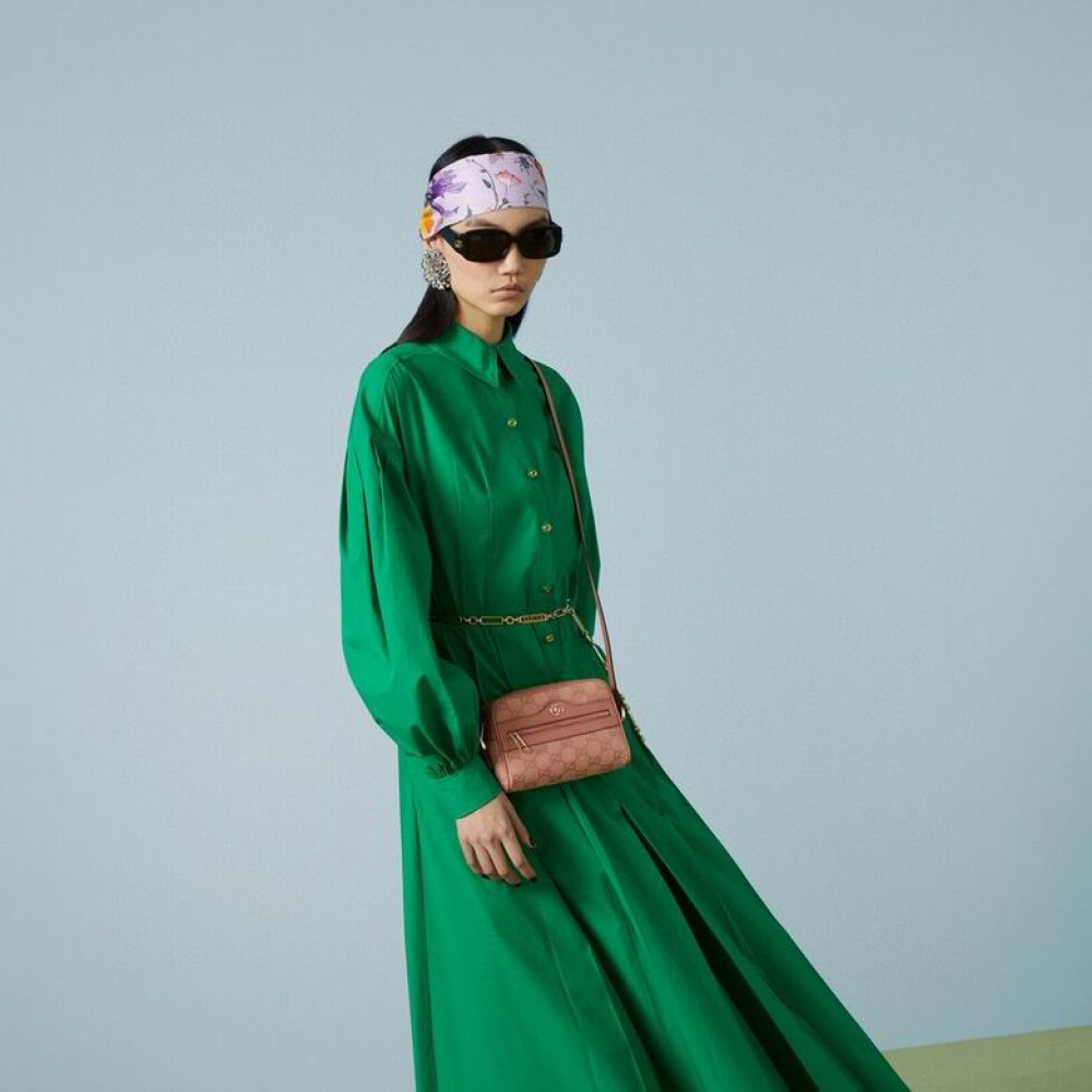 Gucci ophidia gg mini bag 17.5x12cm pink canvas Bags