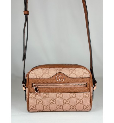 Gucci ophidia gg mini bag 17.5x12cm pink canvas