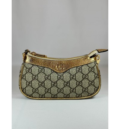 Gucci ophidia pochette 10x 19x 3cm gold edition