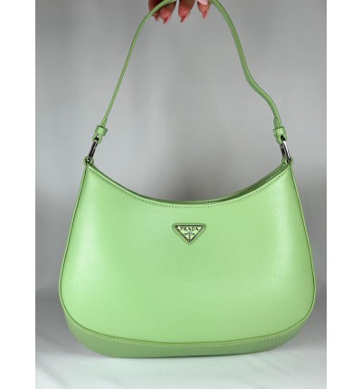 Prada Cleo pattent leather shoulder bag 26cm mint green