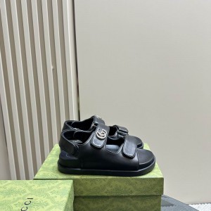 Gucci sandals black leather 35-46 Shoes