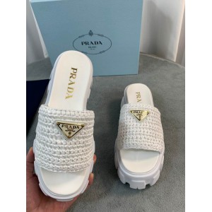 Prada raffia slides 36-42 Shoes