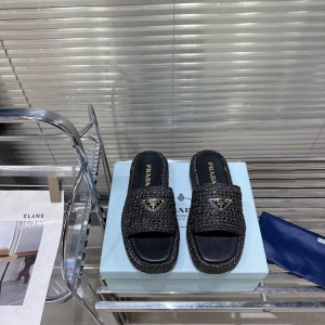 Prada raffia slides 36-42 Shoes