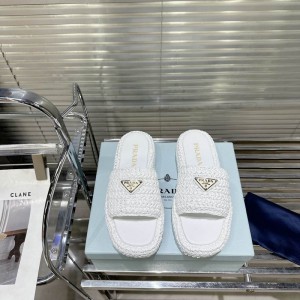 Prada raffia slides 36-42 Shoes