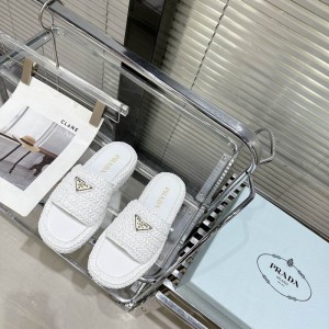Prada raffia slides 36-42 Shoes