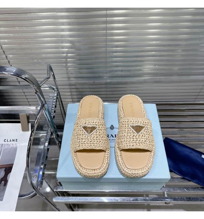 Prada raffia slides 36-42