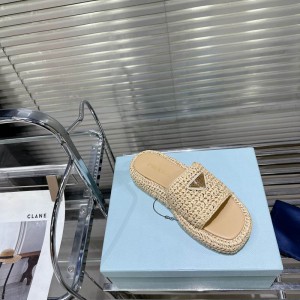 Prada raffia slides 36-42 Shoes