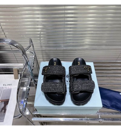 Prada raffia sandals 36-42