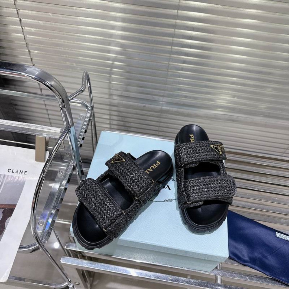 Prada raffia sandals 36-42 Shoes