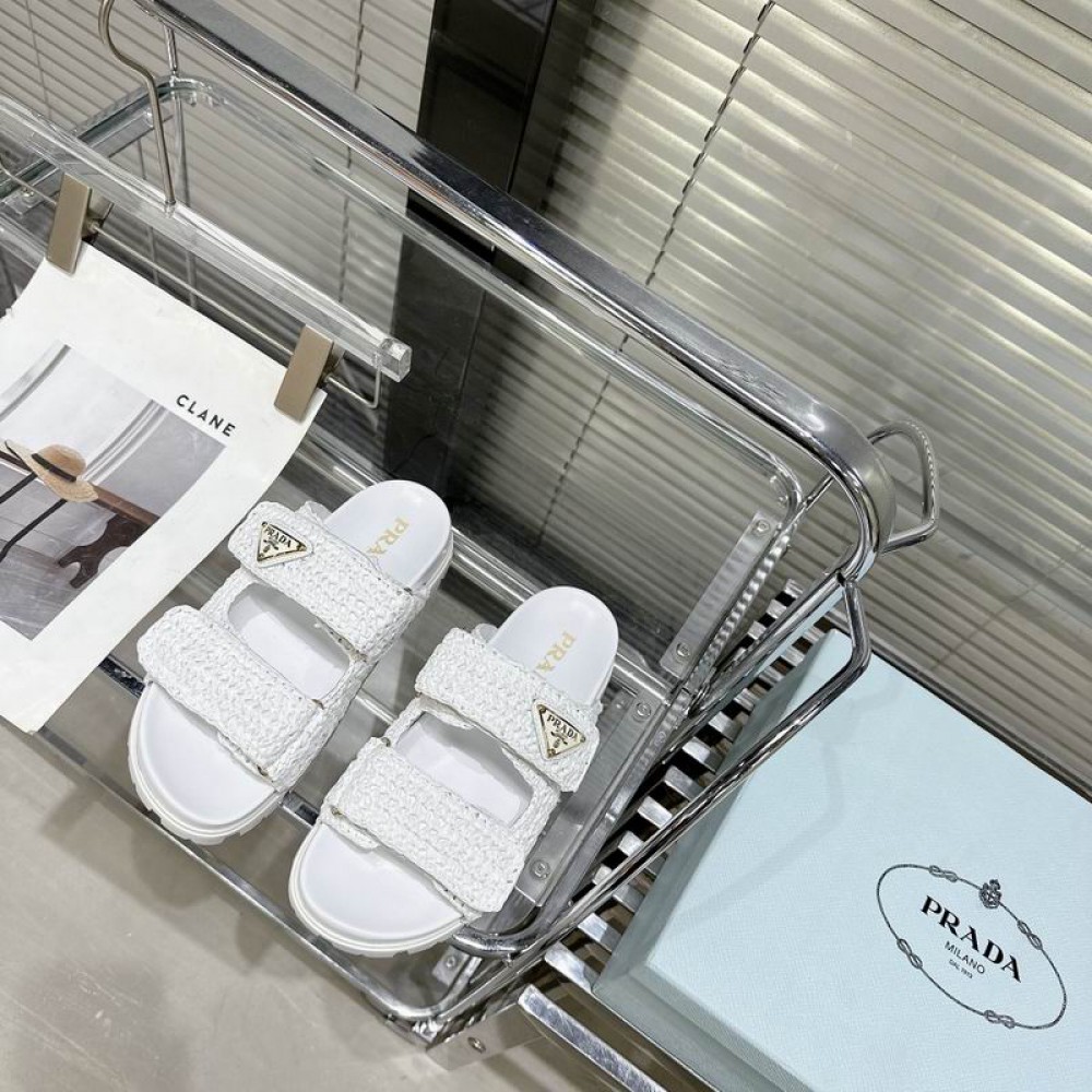 Prada raffia sandals 36-42 Shoes